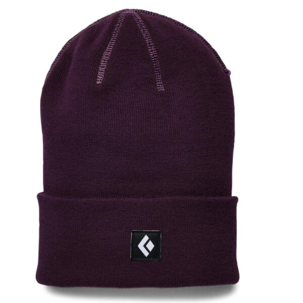 Toque or ski hat, blackberry color, unisex made by black diamond.