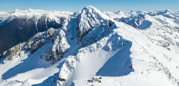 Revelstoke Mountain covered in snow